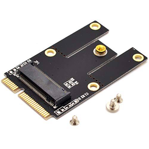 Deal4Go M.2 NGFF (2230/ 2242) to 미니 PCI-E Express 어댑터 컨버터 Full 사이즈/ 1/2,하프 사이즈 MPCIe Slot for Intel AX201 AX200 9260 8265 8260 7260 DW1820 와이파이 모듈
