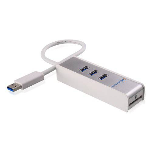 케이블 Matters 3-Port 초고속 USB 3.0 허브 with SD 카드 리더,리더기 인 White