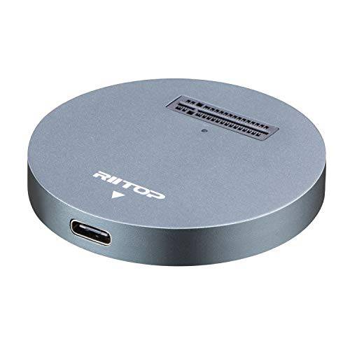 RIITOP NVMe to USB 탈부착 Station, 외장M.2 PCI-e NVMe SSD to USB-C 리더,리더기 어댑터 forM.2 (M Key) NVMe SSD