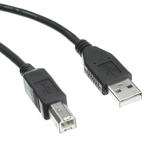 6 feet USB 2.0 프린터/ 디바이스 케이블, Black, Type A Male/ Type B Male Plug, A Male to B Male 고속 USB 케이블, USB 2.0 to Type B 케이블, Type B 프린터 케이블, CableWholesale