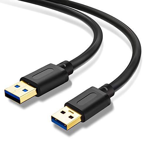 USB 3.0 A to A Male 케이블 3Ft, USB to USB 케이블 USB Male to Male 케이블 이중 End USB 케이블 with Gold-Plated 커넥터 for 하드디스크 Enclosures, DVD Player, 노트북 쿨러 (3Ft/ 1M)
