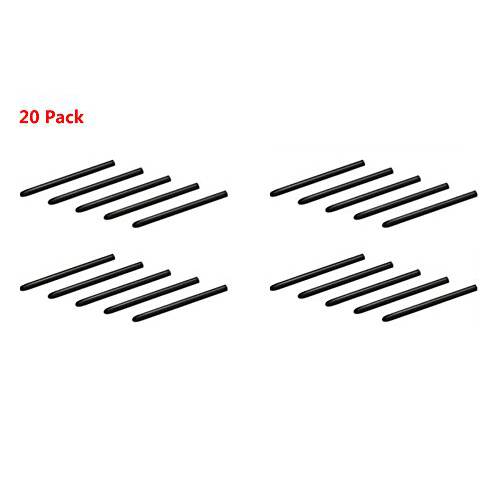 New 스탠다드 교체용 펜촉 for Wacom 대나무&  인튜어스 Pens 20 pack 블랙