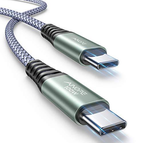 100W/ 5A USB C to USB C 케이블 고속 Charging, AINOPE 10FT USB C to Type C 케이블 with 파워 Delivery, 호환가능한 with 맥북 프로 2019/ 2018, 아이패드 프로 2020/ 2018, 삼성 갤럭시 S20/ S10/ S9,  닌텐도스위치