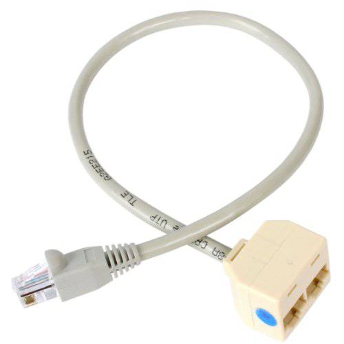 brandnameeng.com 2-to-1 RJ45 10/ 100 Mbps Splitter/ 결합기 - 원 어댑터 required at each end of the 연결