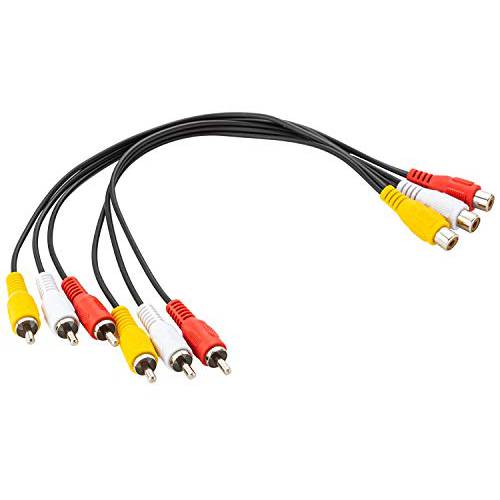 RCA 분배, Ancable 3 RCA Female Jack to 6 RCA Male 마개 컴포지트, Composite 화상 AV Cables 분배 어댑터 출력 Cables 케이블
