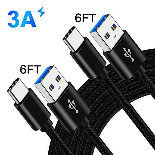 USB C 충전 케이블 케이블 for 삼성 S20 플러스 울트라 A51 A71 A01 A21 A21S A41 A31 A11 5G A20S A30S M30 M21 M31 갤럭시 Tab A 10.1 8.0 2019/ 10.5 2018/ Tab S6 S3 S4 S5e, 3A 고속 충전 파워 와이어 6FT+ 6FT