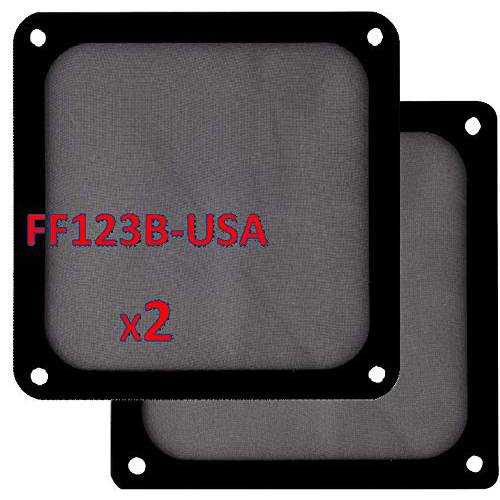 SilverStone Technology SST-FF123B 120mm 울트라 파인 쿨링팬 필터 자석 Cooling 2-Pack with