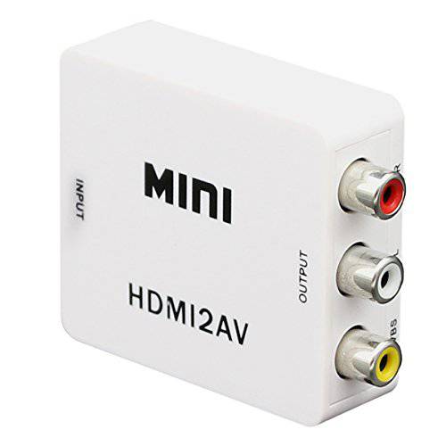 미니 컴포지트, Composite 1080P HDMI to RCA 오디오비디오, AV AV CVBS 어댑터 지지 HD for HD HDMI2AV 컨버터 Box for TV PC VCR DVD PAL
