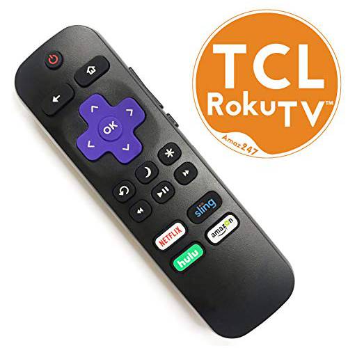 TCL ROKU TV 교체용 원격 w/ 볼륨 컨트롤 and TV 파워 버튼