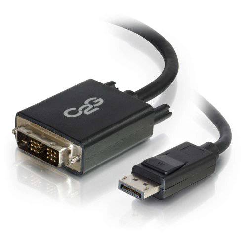 C2G 54330 DisplayPort,DP Male to Single Link DVI-D Male 어댑터 케이블, TAA Compliant, 블랙 (10 Feet, 3.04 Meters)