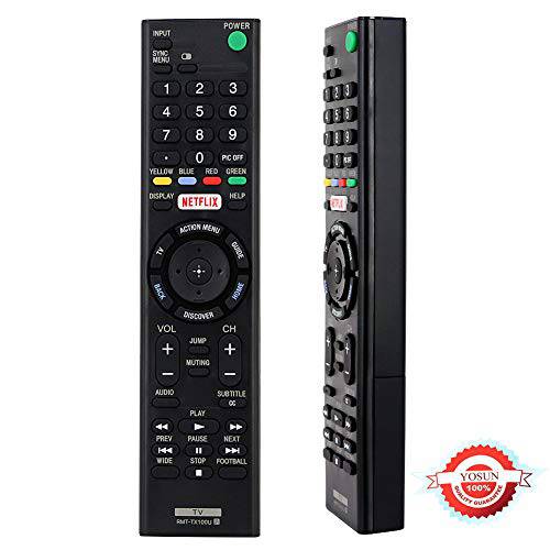 RMT-TX100U 범용 교체용 스마트 리모컨, 원격 for 모든 소니 TV, LED 스마트 TVs