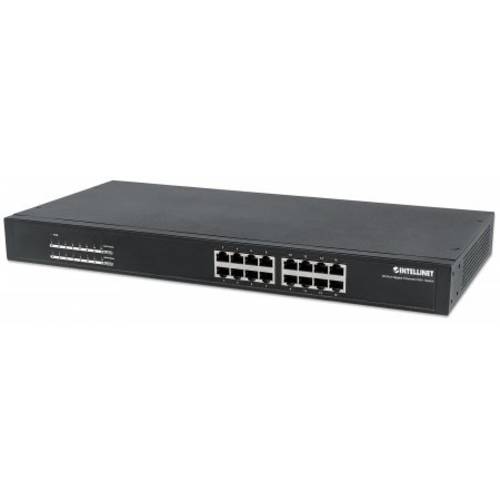 Intellinet Network Solutions 560993 16-Port 기가비트 랙마운트 PoE+ 분배기