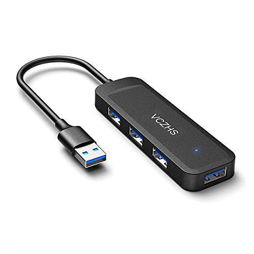 USB 3.0 허브, VCZHS 4-Port USB 3.0 허브, Ultra-Slim Data USB 허브 for 맥 and 윈도우, Ultrabook and 노트북 Flash Drive, 모바일 HDD USB 허브 3.0