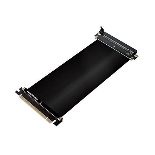 Thermaltake TT 게이밍 PCI-E x16 3.0 Black 연장기 Riser 케이블 200mm AC-053-CN1OTN-C1
