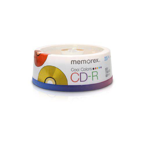 Memorex 700MB/ 80-Minute 52x CD-R Media (Cool 컬러, 25-Pack Spindle) (Discontinued by Manufacturer)