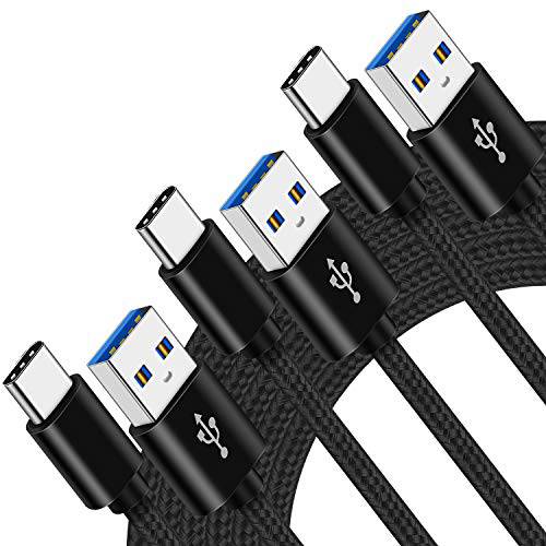USB C 충전 케이블 3FT 6FT 10FT 충전 케이블 for Moto 모토로라 G 고속/ G Power/ G 터치펜, Z4 Z3 Play, 엣지+ , G7/ G7 Play/ G7 Power, G8 Plus, 삼성 갤럭시 A01 A41 A20E A10E, 3A 고속 충전 Type C 파워 Wire