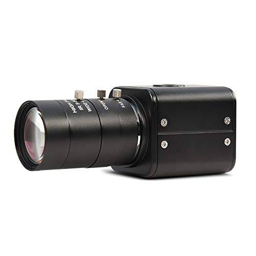MOKOSE HDMI 카메라, HD 1080P 60FPS 디지털 보안카메라, CCTV, Industry 디지털 카메라 with 5-50mm 망원 Zoom 수동 HD 렌즈.