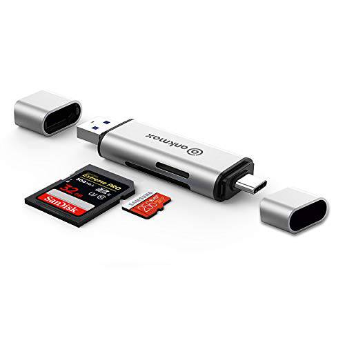 USB C 카드 리더,리더기 Ankmax UC312S USB 3.0 메모리 카드 리더,리더기 OTG 어댑터 for TF, SD, 미니 SD, SDXC, SDHC, MMC, RS-MMC, 미니 SDXC, 미니 SDHC, UHS-I for 맥북, 창문 PC, 안드로이드 스마트폰 태블릿, 태블릿PC