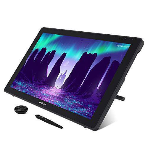 2020 휴이온 KAMVAS 22 그래픽 드로잉 태블릿, 태블릿PC with 스크린 안드로이드 지원 Battery-Free Stylus 8192 Pen 수압 틸트 조절가능 스탠드 - 21.5inch