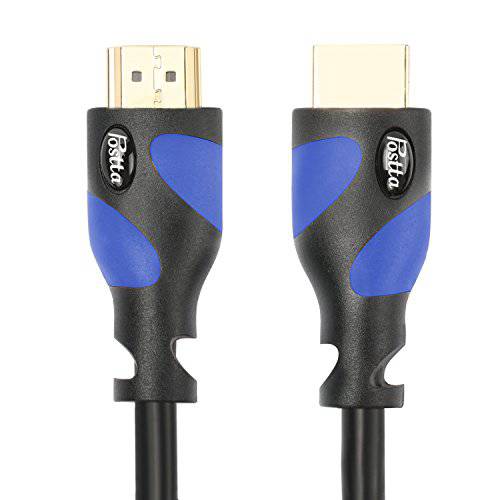 Postta HDMI Cable(100 Feet 블루) HDMI 2.0V with Built-in Signal Booster-Support 4K, 3D, 1080P, 랜포트, 오디오 리턴&  울트라 HD-1 팩