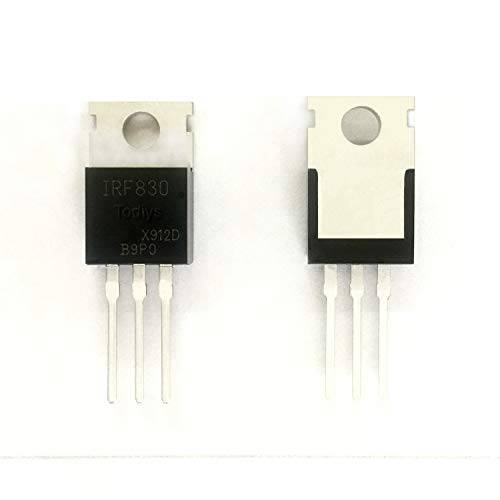 Todiys New 15Pcs for IRF830 IRF830A IRF830APBF IRF830PBF IRF830BPBF TO-220 N-Channel 파워 Mosfet 트랜지스터 IRF830ALPBF