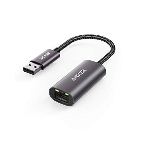 Anker USB 3.0 to 랜포트, PowerExpand USB 3.0 to 기가비트 랜포트, 알루미늄 휴대용 USB-A 어댑터, 호환가능한 with 맥북 프로 2015, 맥북 Air 2017, and More