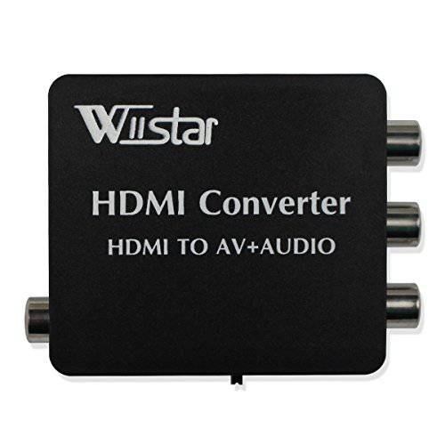 HDMI to AV 3RCA CVBS 컴포지트, Composite 비디오 컨버터 with 오디오 Toslink Spdif 동축, Coaxial,COAX 어댑터 지원 PAL/ NTSC with USB 케이블 for PC 노트북 엑스박스 PS4 PS3 TV STB VCR 카메라 DVD