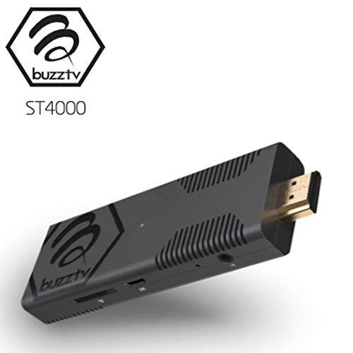 BuzzTV Vidstick ST4000 안드로이드 Stick 4K 울트라 HD 안드로이드 9.0 InternetTV 2GB RAM 16GB HDMI