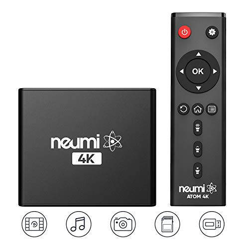 NEUMI Atom 4K Ultra-HD 디지털 Media 플레이어 for USB Drives and SD Cards - with HDMI and 아날로그 AV, 자동 재생 and Looping Capability