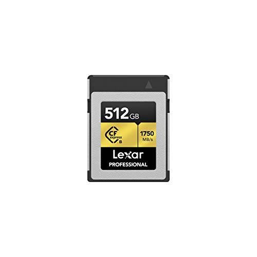 Lexar  프로페셔널 CFexpress 512GB Type-B 메모리 카드, 1750MB/ s 읽기, 1000MB/ s 필기