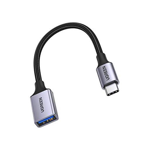UGREEN USB C to USB 3.0 어댑터, 타입 C OTG 케이블 썬더볼트 3 to USB Female 어댑터 OTG 케이블 호환가능한 for 맥북 프로 2020/ 2019/ 2018, 맥북 에어/ 아이패드 프로 2020, 델 XPS, 갤럭시 Note20 울트라 S20