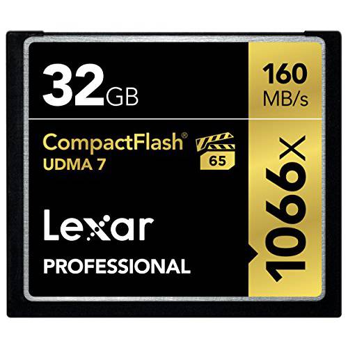 Lexar  프로페셔널 1066x 32GB VPG-65 CompactFlash 카드 (LCF32GCRBNA1066)