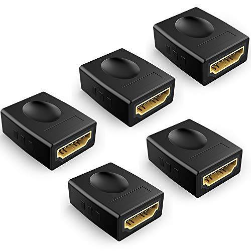 Electop 5 팩 HDMI 연장기,커플러 Female to Female 어댑터 지원 3D 4K 1080P 고속 HDMI 케이블 확장기 오디오비디오, AV 컨버터, 변환기