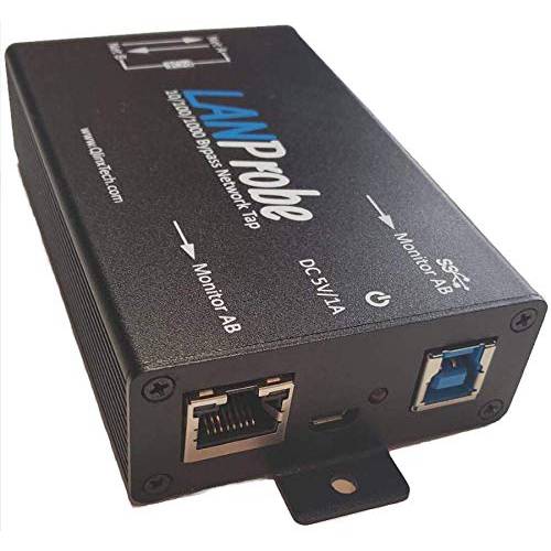 LANProbe 10/ 100/ 1000 기가비트 이더넷/ USB Bypass 네트워크 Tap