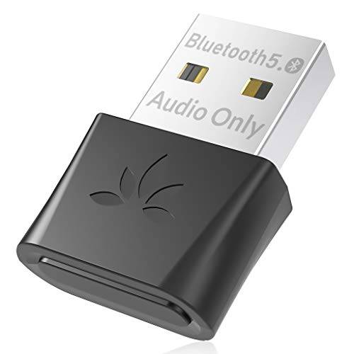 Avantree DG80 블루투스 5.0 USB 오디오 어댑터 PC 컴퓨터 노트북 Mac PS4, 무선 동글 헤드폰,헤드셋 스피커, Ideal 음악, 전화, 게이밍, 영화, aptX 로우 레이턴시,  플러그&  플레이 (오디오 Only)