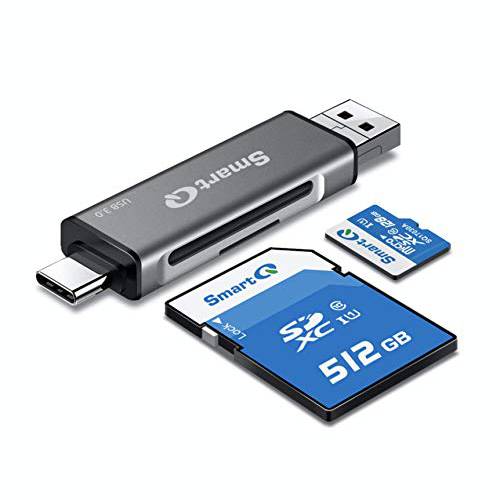SmartQ C350 USB C sd 카드 리더, 리더기 and USB 3.0 슈퍼 스피드 메모리 카드 어댑터 MicroSDXC and SDHC 카드, SD, SDXC, SDHC, SD 카드,  용 윈도우, Mac OS X, 안드로이드 디바이스, OTG 어댑터
