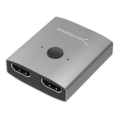 Sabrent 2-Port 4K 듀얼 HDMI 셰어링 스위치 (DA-HSW2)