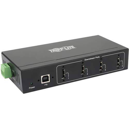 Tripp Lite 4-Port USB 2.0 허브, 산업용 등급 허브 USB 2.0, 15 kv ESD 면역, 산업용 USB 2.0 허브 4 포트, 메탈 하우징 Build, 벽면/ DIN 마운팅 (U223-004-IND-1)