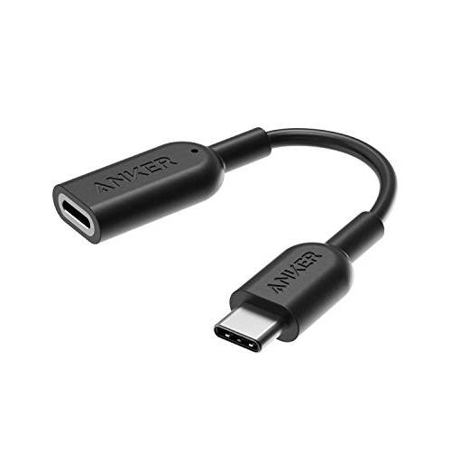 Anker USB-C 2.0 to 라이트닝 Female 오디오 어댑터, 지원 USB 오디오 디바이스 Class 1.0(Black)