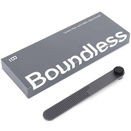 Boundless Audio  스타일러스 클리너 브러쉬 - 카본 파이버 Anti-Static 스타일러스 브러쉬 턴테이블 바늘 클리닝 - 라지