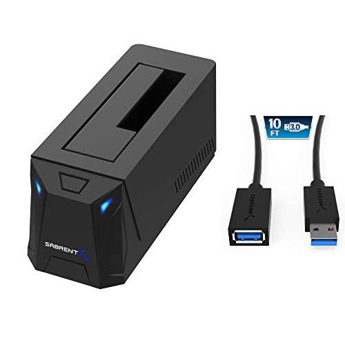 Sabrent USB 3.0 to SATA 외장 하드디스크 탈부착 스테이션+ 22AWG 10 Feet USB 3.0 연장 케이블