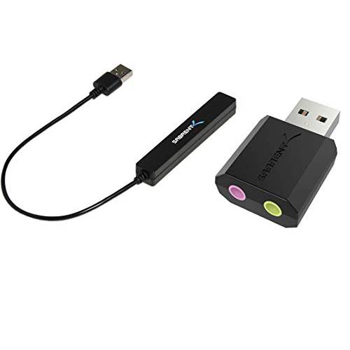 Sabrent 4 포트 휴대용 USB 2.0 허브+ USB 외장 스테레오 사운드 어댑터