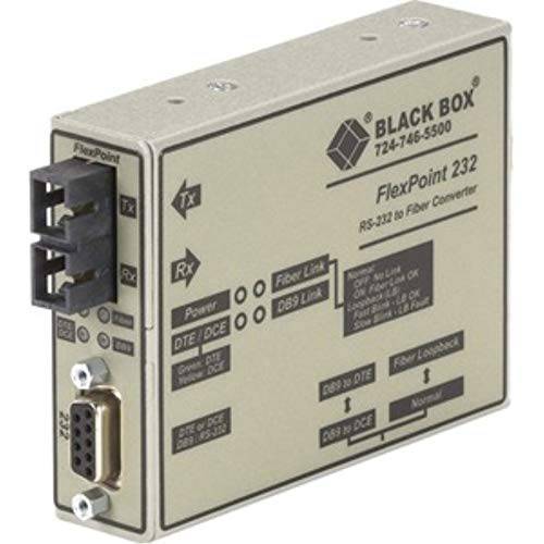 Black Box ME660A-MSC Flexpoint RS-232 to 파이버 컨버터, 변환기, MUL