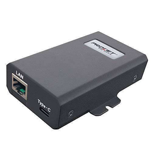 Procet  기가비트 USB 타입 C PoE 분배기/ 컨버터, 변환기, IEEE802.3bt PoE++ 입력 to USBC 디바이스 5V, 9V, 12V, 15V, 20V up to 60W, PT-PTC-BT …
