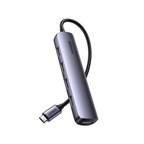 UGREEN USB C 허브, 타입 C 도크 4K@30Hz HDMI, 4 USB 3.0 포트 멀티포트 어댑터 호환가능한 맥북 프로, 아이패드 프로, XPS, Pixelbook, and More