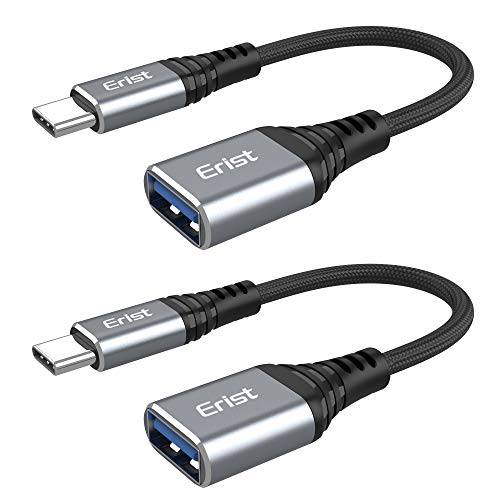 USB C to USB Adapter(2Pack), Eristone USB-C to USB 어댑터, USB C to USB A 어댑터 맥북 프로/ 에어 2020/ 2018, 아이패드 프로 2020, 갤럭시 S20 S20+, 구글 픽셀 and More