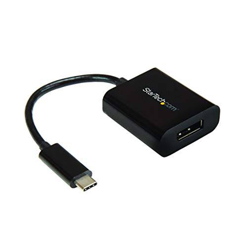 StarTech .com USB-C to DisplayPort,DP 1.4 어댑터 - 8K 30Hz/ 4K 60Hz - USB Type-C to DP 1.4 (HBR2/ DSC) 컨버터, 변환기 동글 - USB-C DP Alt 모드 모니터 비디오 어댑터 - works w/ 썬더볼트 3 ( USBC-DISPLAYPORT)