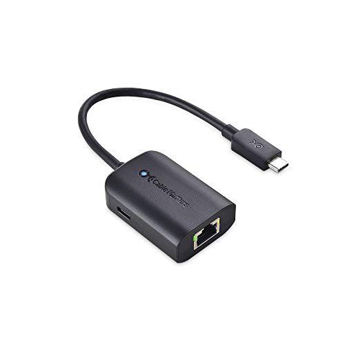Cable Matters USB C to 기가비트 랜포트 100W 충전 - up to 480Mbps 유선 이더넷 스피드 크롬캐스트 구글 TV (구글 TV 크롬캐스트 2020 버전), 노트북, and More
