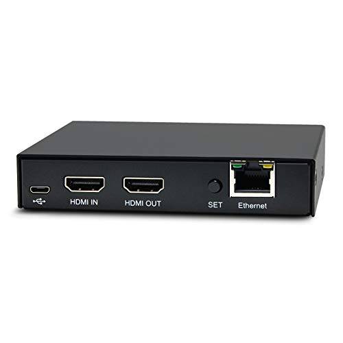 DDMALL H.265 H.264 HDMI 비디오 인코더, 지원 4K@60Hz HDMI 입력 and 리얼 시간 Local Loopout, USB-Powered, RTMP, RTMPS, RTSP, TS, UDP, RTP, Multicast, Unicast, 유튜브 라이브, Facebook 라이브 (HEV-10)