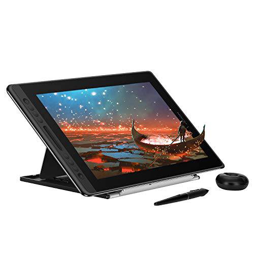휴이온 KAMVAS 프로 16 그래픽 드로잉 태블릿, 태블릿PC Full-Laminated 스크린 틸트 Battery-Free 스타일러스 터치 바 조절가능 스탠드- 15.6 인치 펜 디스플레이